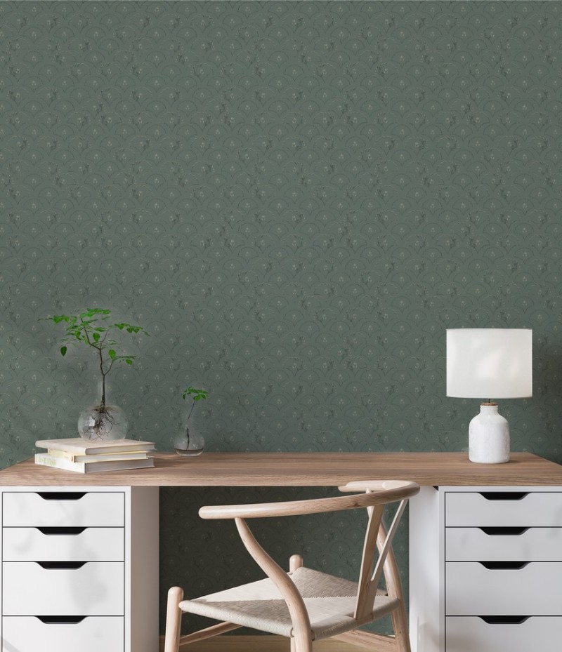 Picture of Fargesammensetning Santelah Scallops Dark Green - 1038001-03 - 05027-01